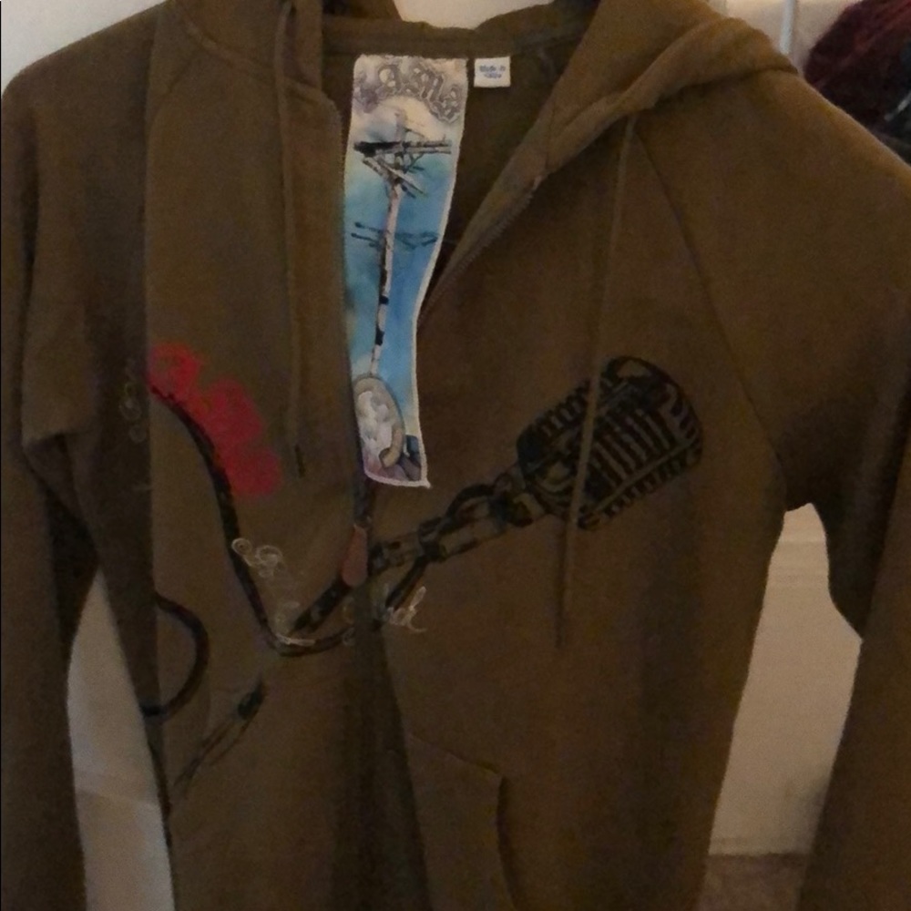 Rare, (Small, NEW, 2006 “Hollaback Girl” Olive Hoodie Sweatshirt